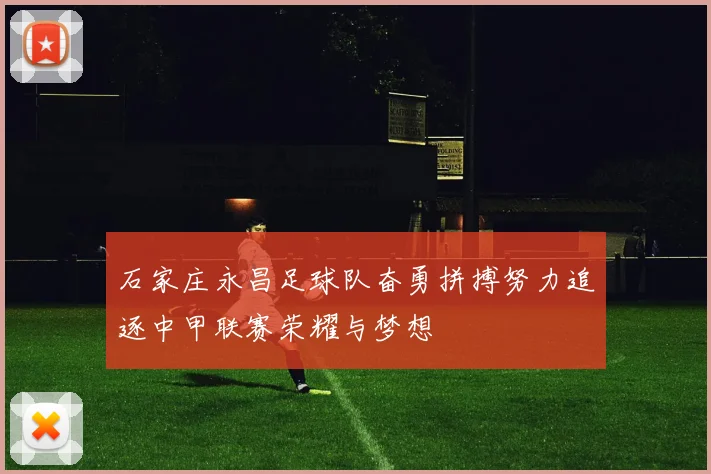 石家庄永昌足球队奋勇拼搏努力追逐中甲联赛荣耀与梦想